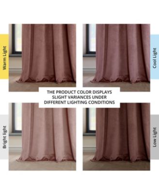 Grommet Heritage Plush Velvet Room Darkening Curtain