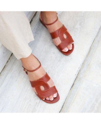 Women's Brown Snake Amal Customizable Sandal