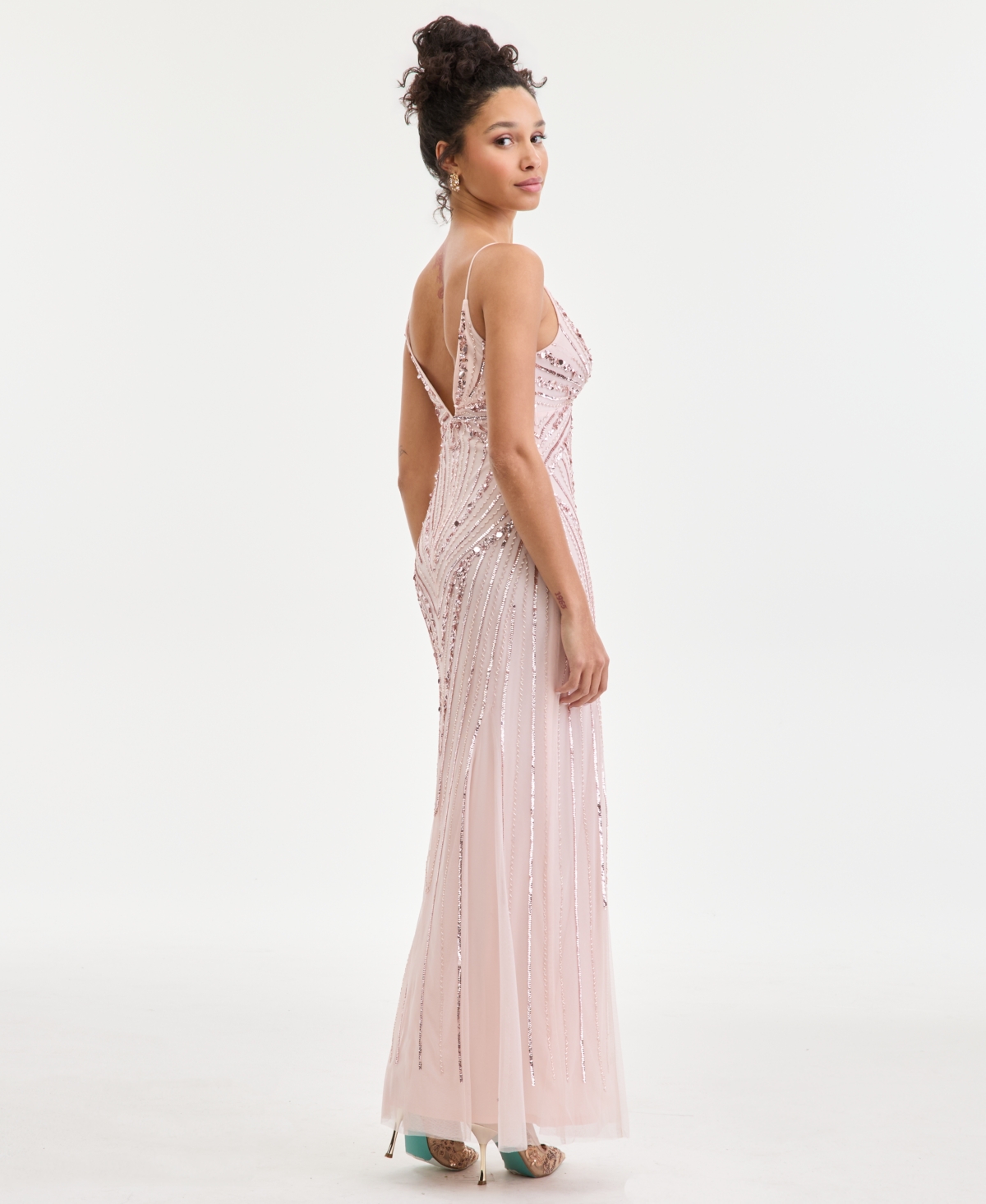 Jump Juniors' Beaded Evening Gown