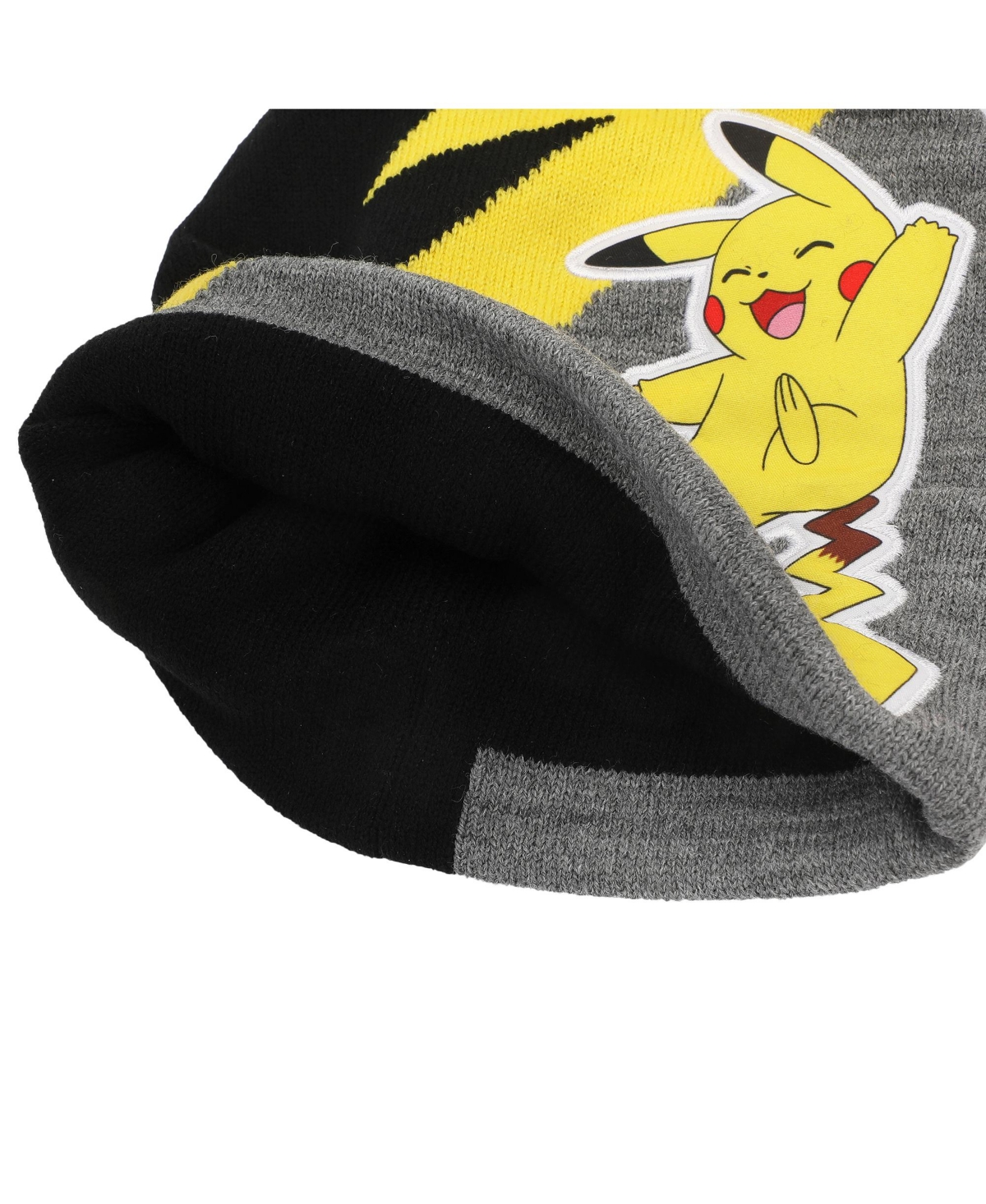 Pokemon Pikachu Thunderbolt Youth 2-Piece Knit Beanie & Gloves Set