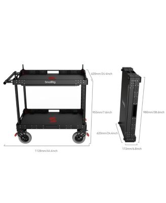 36" Lightweight Video Production Camera Cart