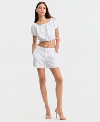 Women's Issa Linen Cropped Top & Arya Linen Shorts