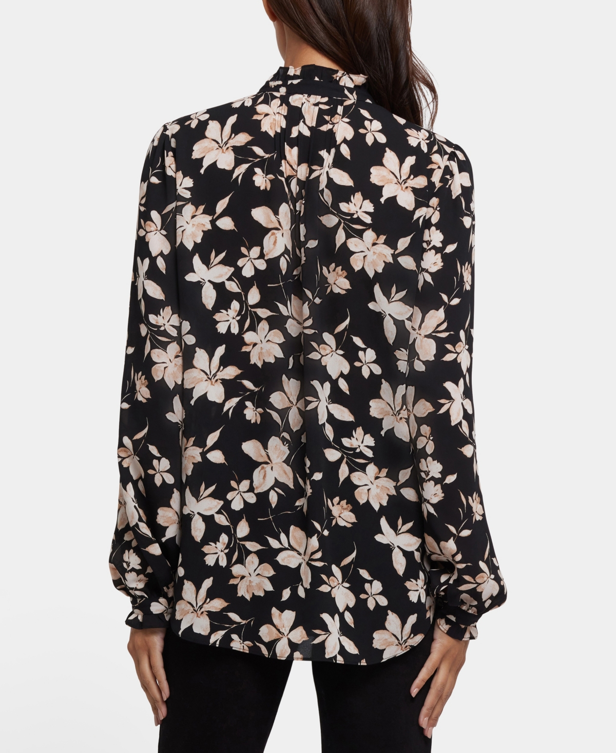 Nydj Women's Pleated Front Tunic Top