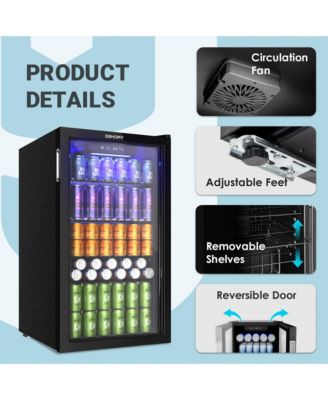 17.5" Single Zone 126 Cans 3.2 Cu.Ft. Beverage Cooler