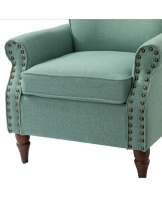 Mooresville Upholstered Armchair with Solid Wood Legs