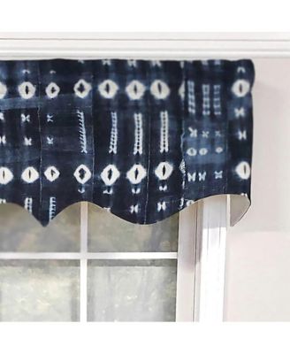 Modern Design Classic Pulsar Regal Style Window Valance 50" x 17" Indigo