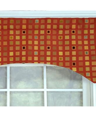 Modern Design Classic Fair And Square Arch Style Window Valance  50" x 17" Multicolor