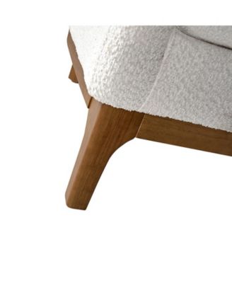 Augus Modern Boucle Armchair Chair with Adjustable Feet