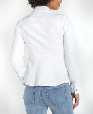 Women's Fit and Flare Trucker Denim Collar Jacket