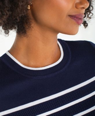 Women's Short-Sleeve Crew Neck Sweater