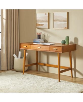 Toby Mid-Century Modern 48" Mid Century Modern Computer Desk with Cable Management