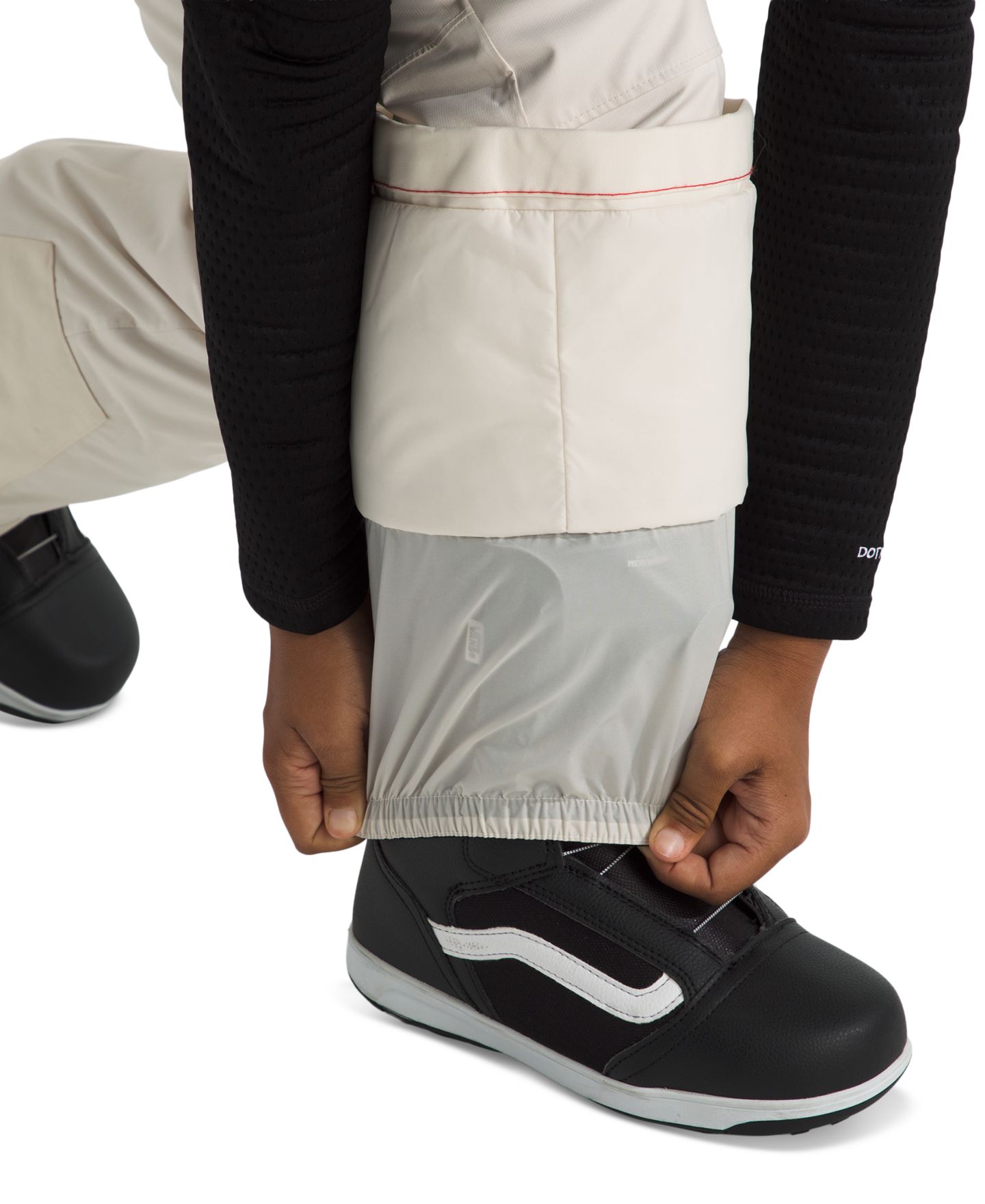 Брюки The North Face Freedom Insulated Zip Fly Pants для девочек, цвет: Белый дюнный — фото 3