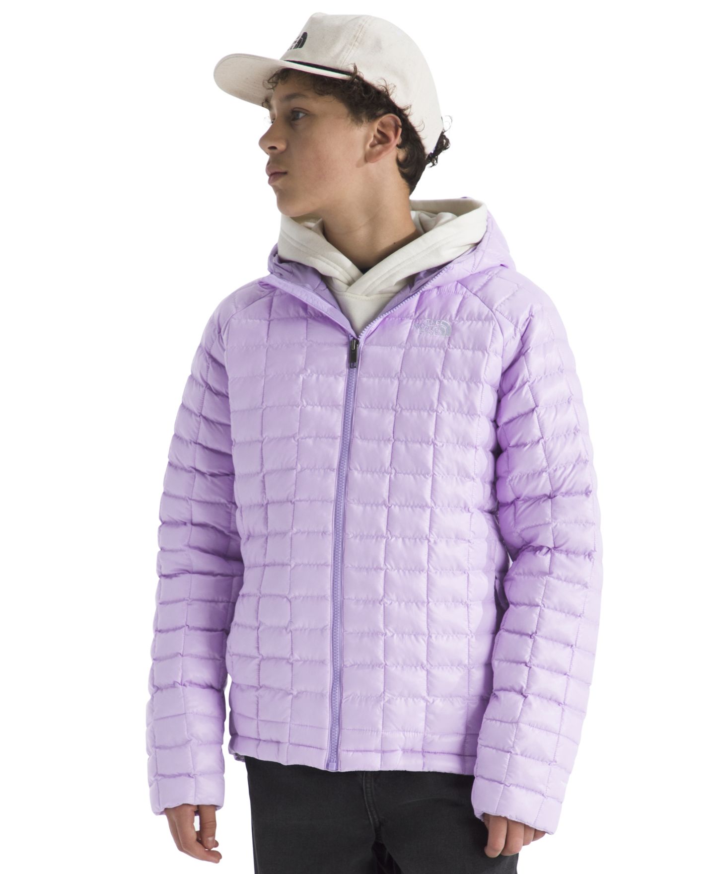 Детская куртка The North Face Hooded Zip-Up, цвет: Сиреневый — фото 8