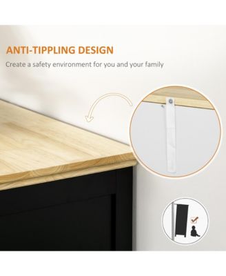 Sideboard Modern Buffet Cabinet with Adjustable Shelves,