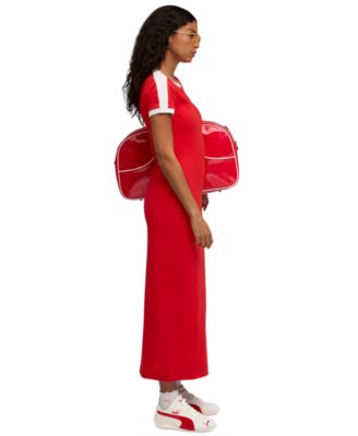 Women's T7 Rib Neck Short-Sleeve Dress