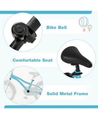 Kids Bike with Adjustable Handlebar, Seat & Training Wheels