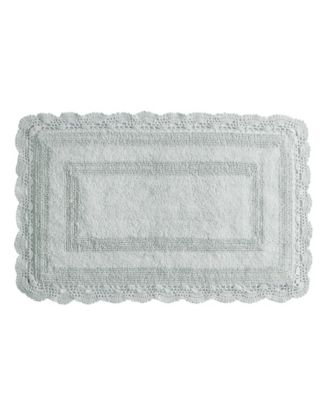 Crochet Reversible Cotton Bath Rug, 24" x 40"