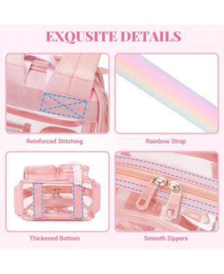 Mini Clear Backpack Small Pink Kids Girls