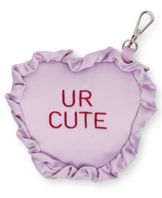 Rosalie Satin Conversation Heart Pouch