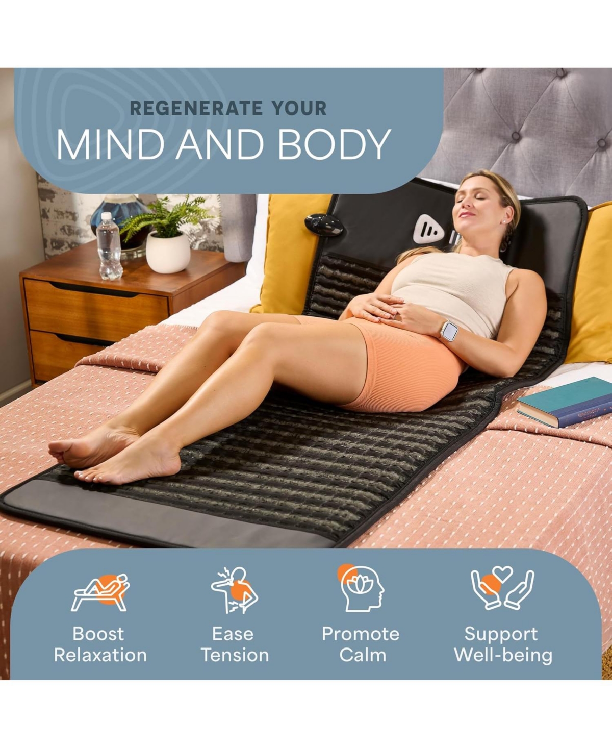 Lifepro 74" Full-Length Far Infrared Heating Mat – Foldable Therapy Mat for Mood, Energy, and Recovery