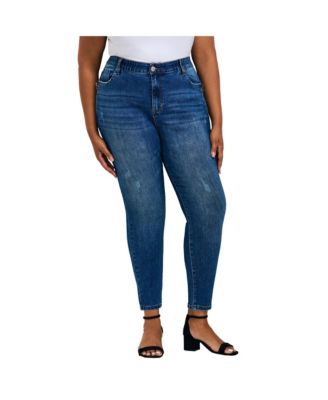 Women's Plus Size La Luna Zip Detail Skinny Jean