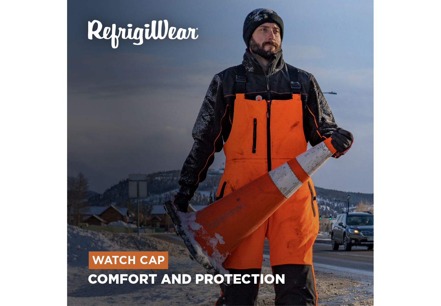 Мужская шерстяная шапка RefrigiWear Watch Cap, цвет: Чёрный — фото 5