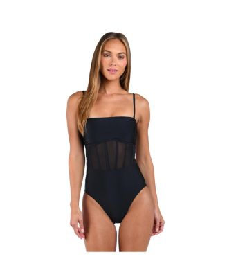 Women's Solids Bandeau One Piece