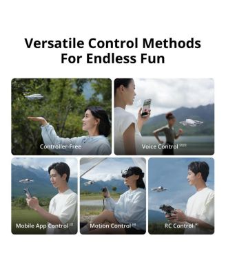 DJI Neo Drone With RC-N3 Remote Controller 4K UHD Camera for Adults, 135g Self Flying Drone that Follows You, Palm Takeoff, Subject Tracking.