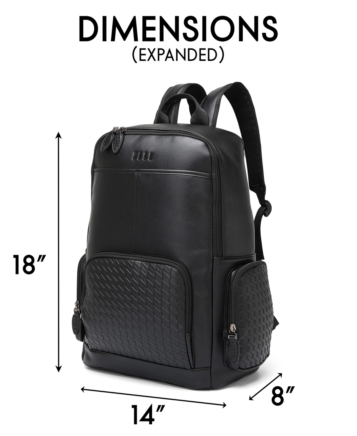 Elle Leisure Luxe 18" Backpack In Black