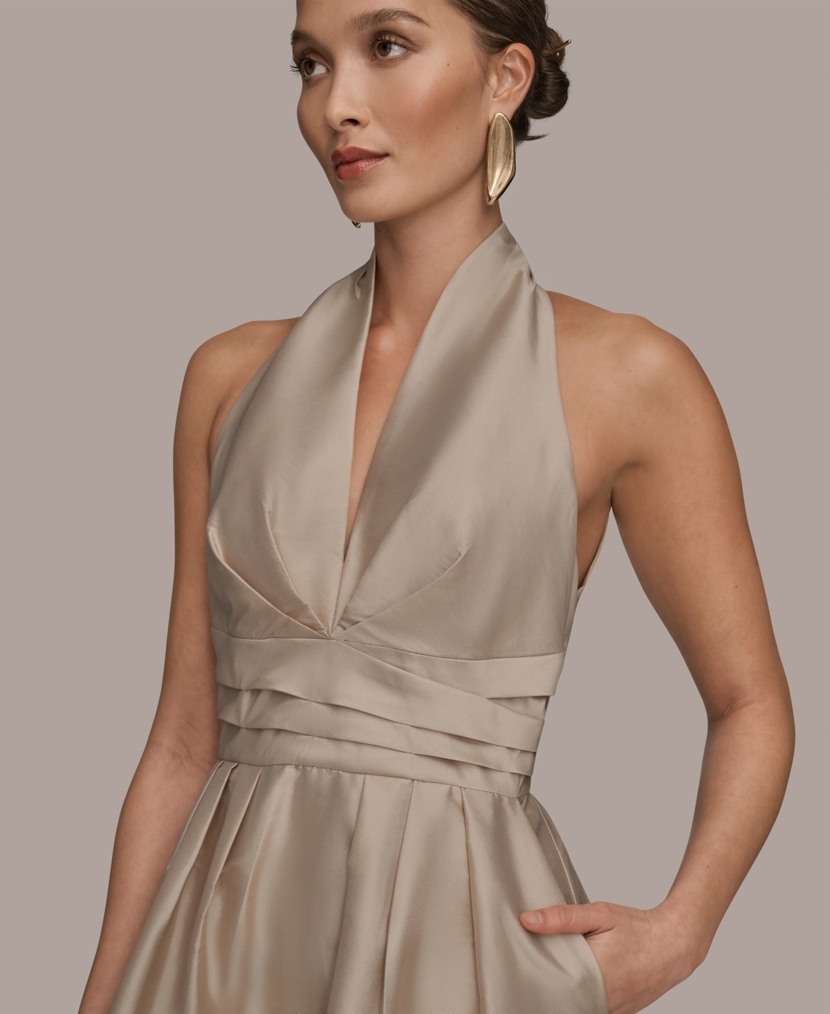 Donna Karan New York Women's A-Line Halter Dress