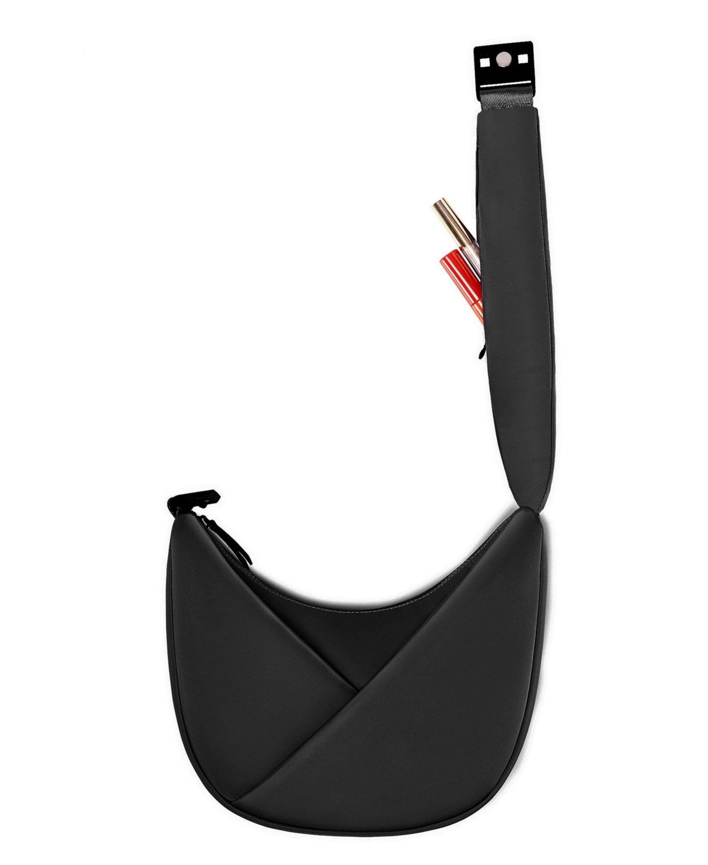Женская сумка Lux & Nyx Origami Crescent Handbag Crossbody Bag For Women, цвет: Чёрный — фото 3