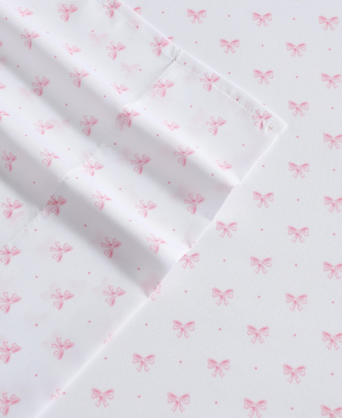 Laura Ashley Lovely Bows Microfiber -Pc. Sheet Set