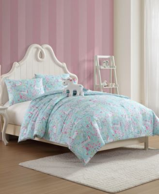 Magical Unicorns Microfiber 4-Pc. Comforter Set, Full/Queen