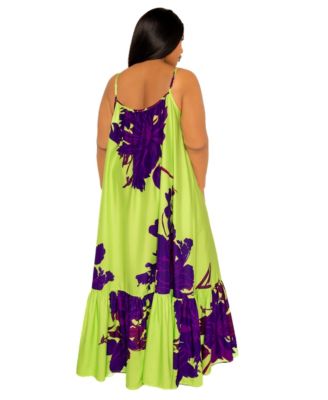 Women's Floral Voluminous Maxi Dress
