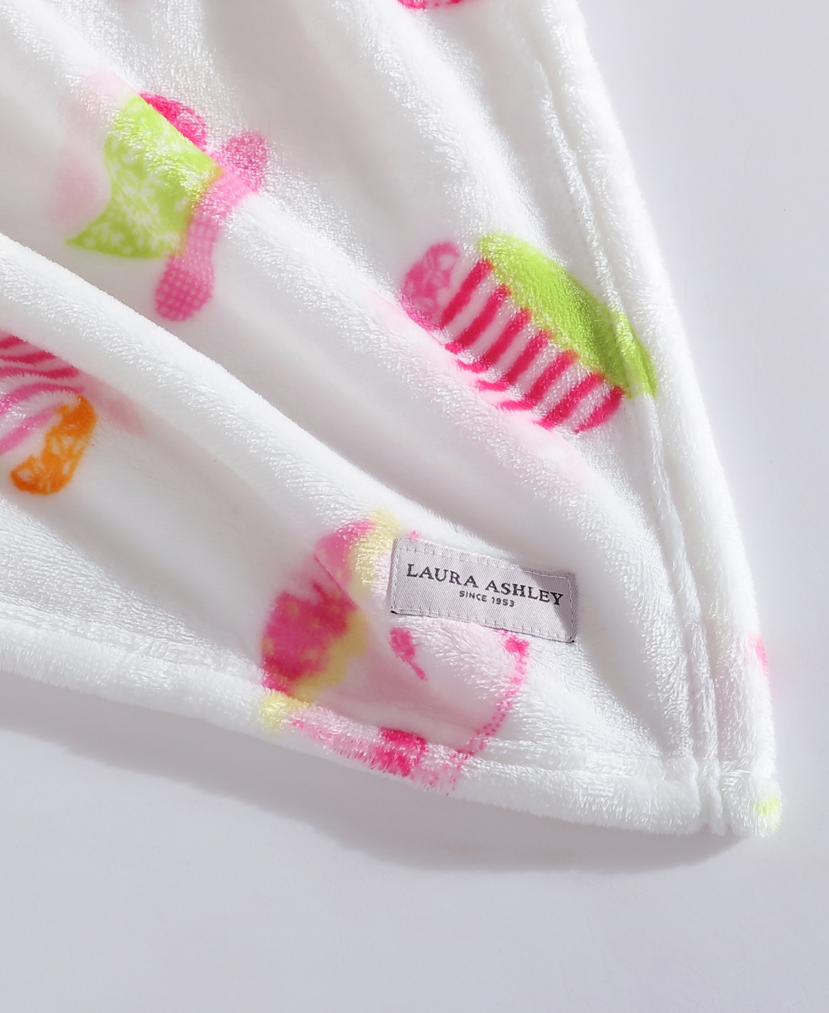 Laura Ashley Sweet Treat Ultra Soft Plush Fleece Throw, 60" x 50"