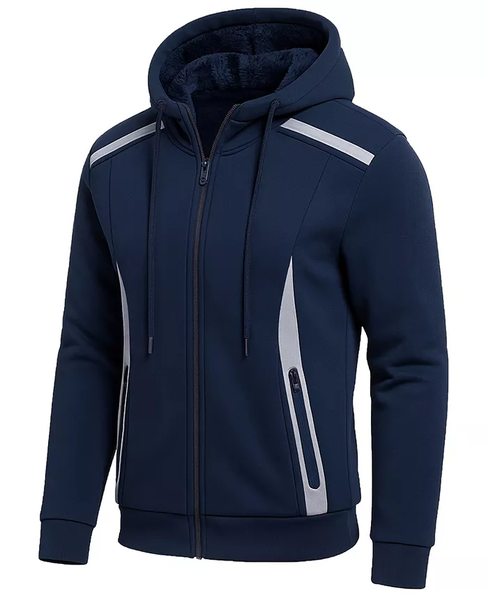 Men's Slim-Fit Reflective Tech Full-Zip Hoodie - thumbnail 5