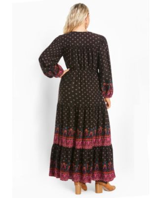 Women's Plus Size Ellery Long Sleeve Maxi Dress