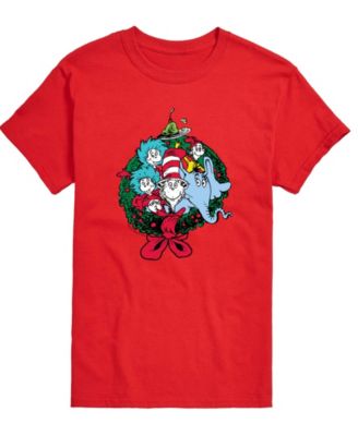 AIRWAVES - Men's Dr. Seuss Christmas Wreath Short-Sleeve Graphic T-Shirt