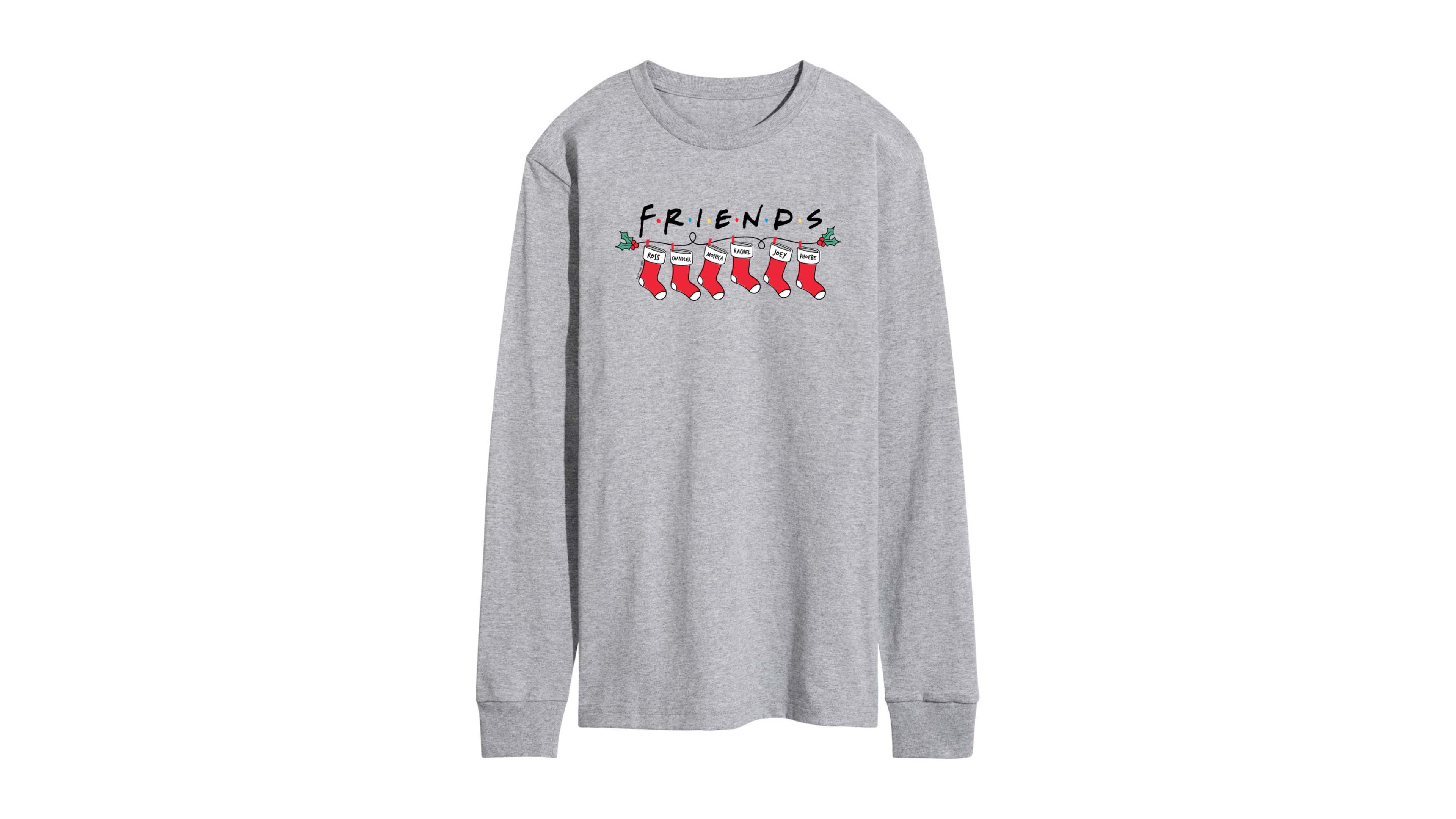 Airwaves Men's Crewneck Christmas Themed Graphic T-Shirt