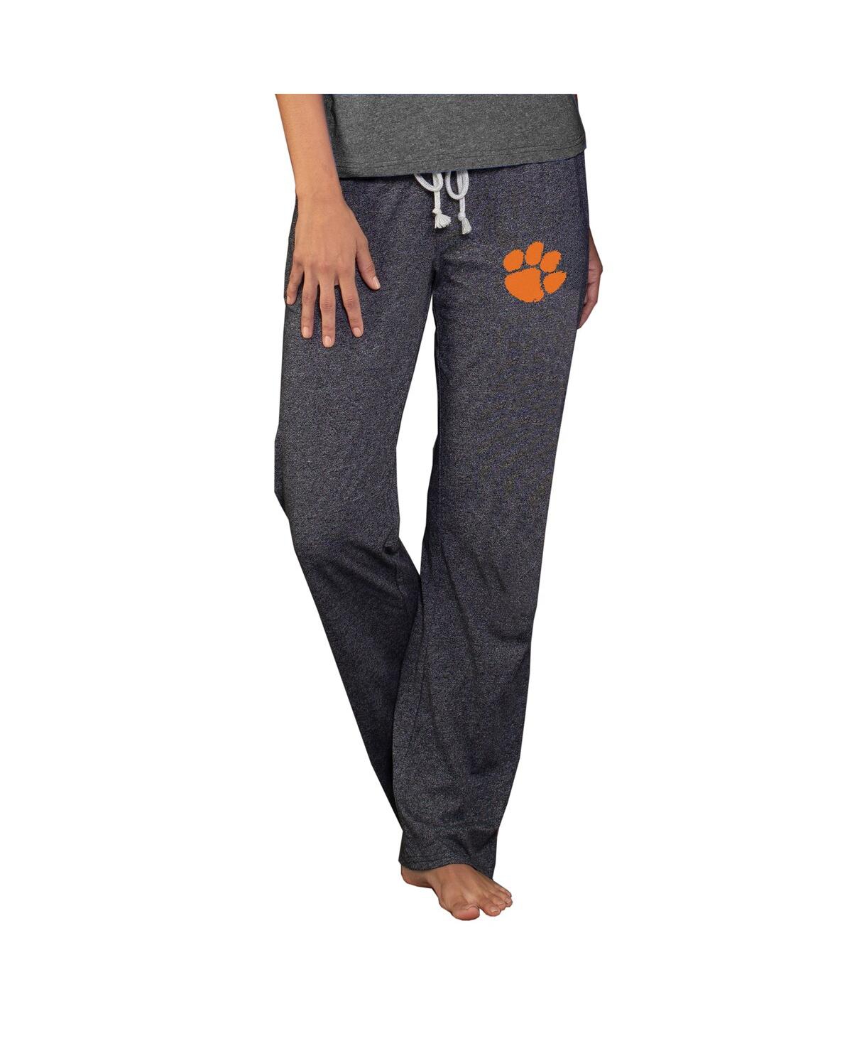 Concepts Sport Women's Charcoal Clemson Tigers Quest Knit Lightweight Pants In Gray