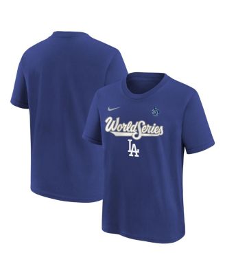 Nike - Big Boys and Girls Royal Los Angeles Dodgers 2025 World Series Authentic Collection T-Shirt