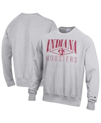 Champion - Men's Gray Indiana Hoosiers Reverse Weave Fleece Sweatshirt