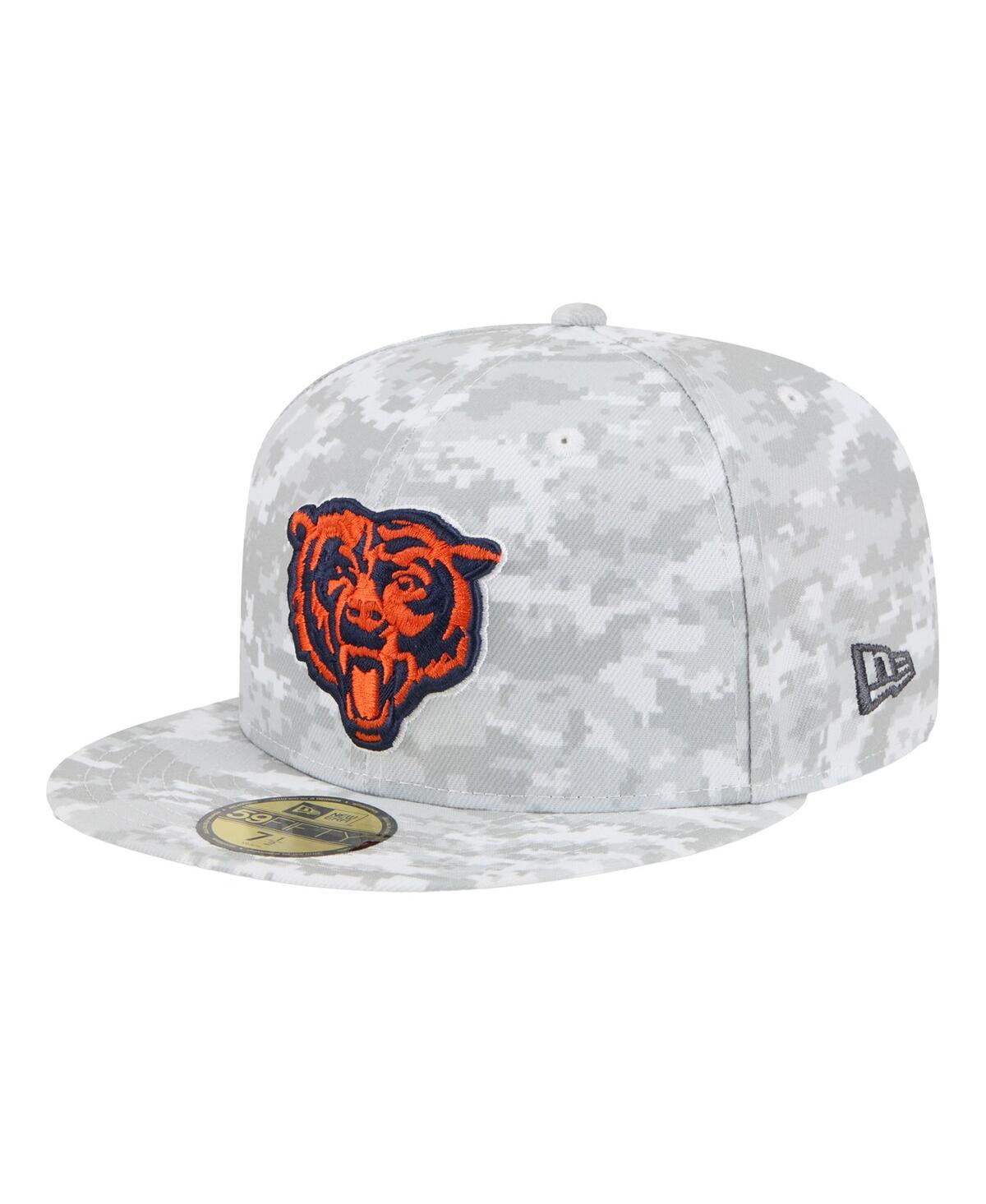 New Era Men's Gray Chicago Bears 2025 Salute to Service Fan Pack 59FIFTY Fitted Hat