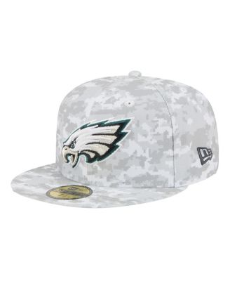 Men's White Philadelphia Eagles 2025 Salute to Service Fan Pack 59FIFTY Fitted Hat
