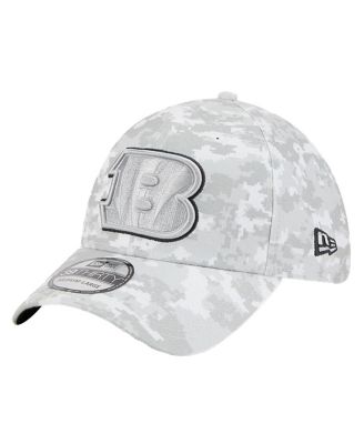 Men's White Cincinnati Bengals 2025 Salute to Service Digital Camo Fan Pack 39THIRTY Flex Hat