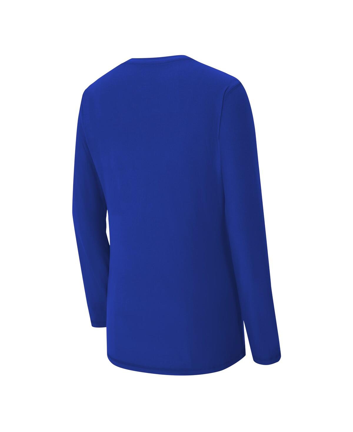 Concepts Sport Women's 2-piece Royal Los Angeles Chargers Chestnut Long Sleeve T-shirt And Pant Sleep Set In Blue