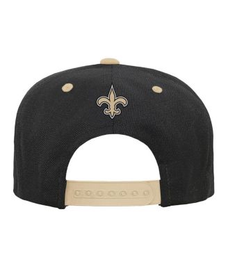 Big Boys and Girls Black New Orleans Saints Team Gradient Deadstock Snapback Hat
