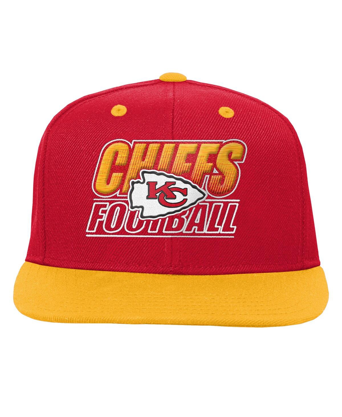 Outerstuff Big Boys And Girls Red Kansas City Chiefs Team Gradient Deadstock Snapback Hat In Red