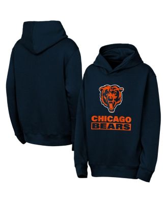 Outerstuff - Big Boys and Girls Navy Chicago Bears Back to Basics Hoodie