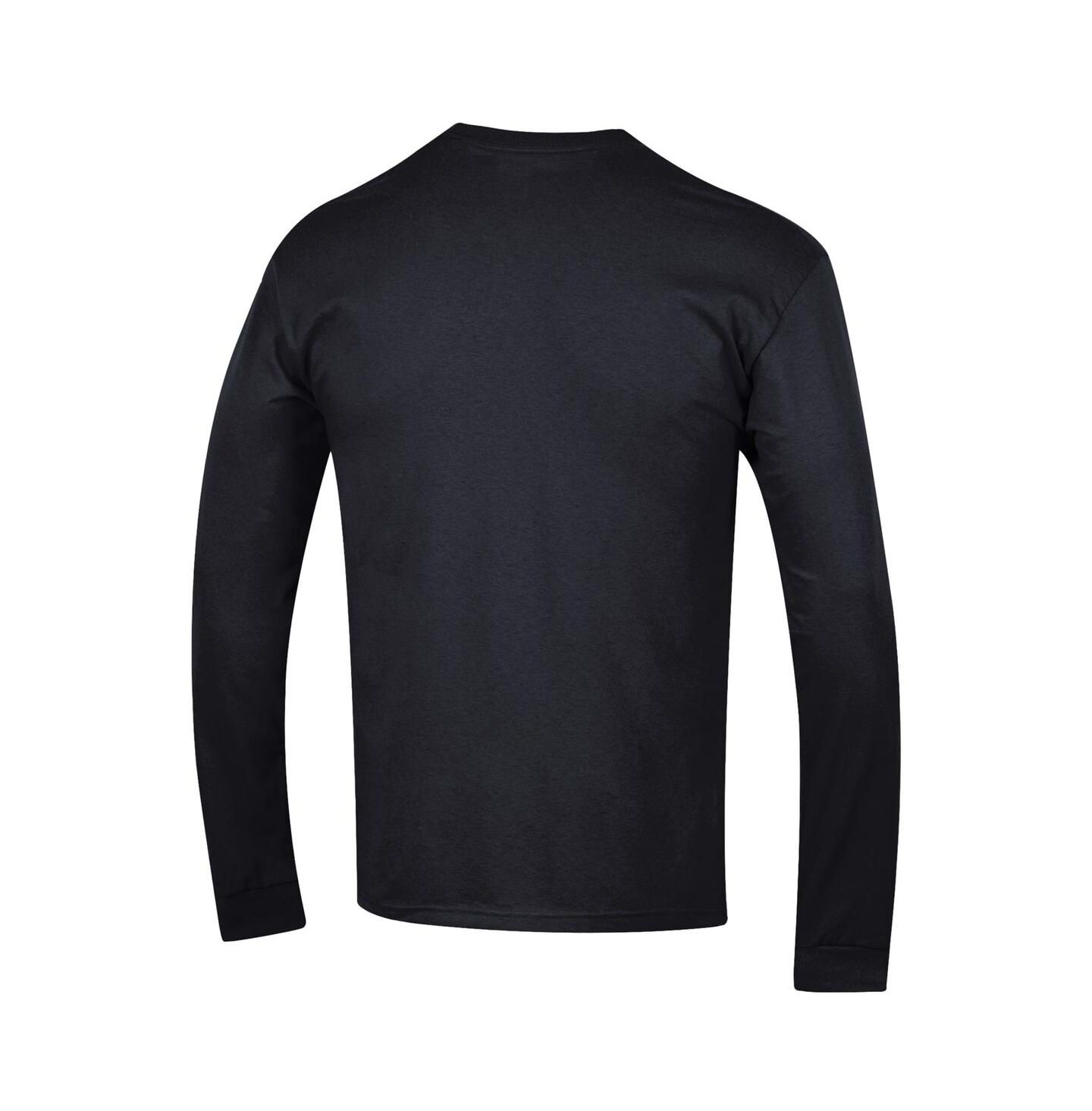 Мужская футболка Champion Black NC State Wolfpack Arch Over Logo Long Sleeve — фото 2